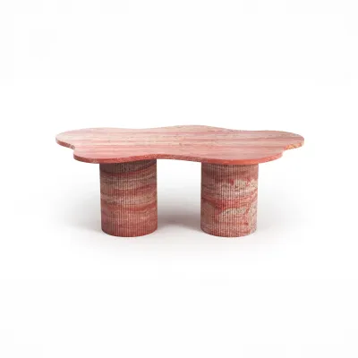 Lawn tables - Coffee tables -110X70X40 cm - Nunoca - Travertin Rouge - STONE VALLEY