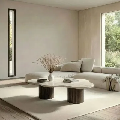 Lawn tables - Coffee tables -130X80X40 cm - Nunoca - Marbre Crema - STONE VALLEY