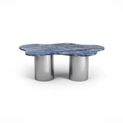 Tables de jardin - Table basse - 130X80X40cm - Nunoca - Granit Blue Bahia - STONE VALLEY