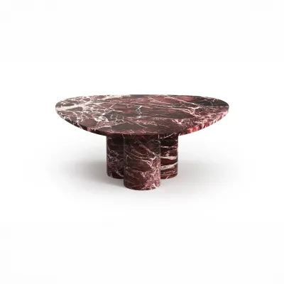 Lawn tables - Coffee tables -80X80X40 cm - Rivage - Marbre Rosso Levano - STONE VALLEY
