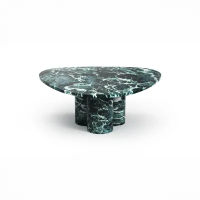 Tables de jardin - Table basse - 100X100X40cm - Rivage - Marbre Verde Alpi - STONE VALLEY