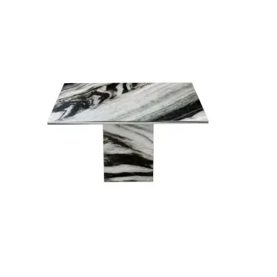 Tables de jardin - Table basse - 70X70X40cm - Carrera - Marbre Panda - STONE VALLEY