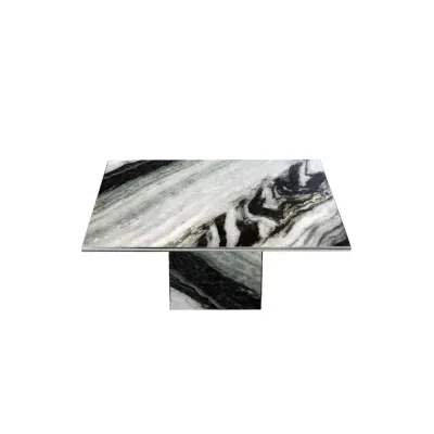Tables de jardin - Table basse - 90X90X40cm - Carrera - Marbre Panda - STONE VALLEY