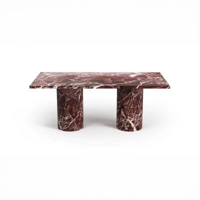 Tables pour hôtels - Tables basses - 120X60X40 cm - Jaspura - Marbre Rosso Levano - STONE VALLEY