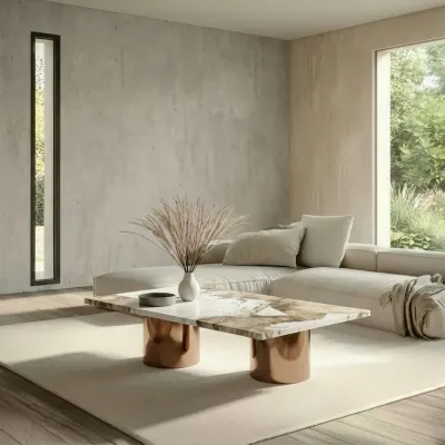 Tables basses - Tables basses - 120X60X40 cm - Jaspura - Quartzite Patagonia - STONE VALLEY