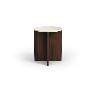 Lawn tables - Other tables -45X45X55 cm - Ocel - Marbre Crema - STONE VALLEY