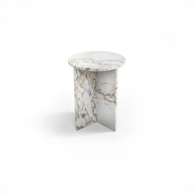 Tables for hotels - Other tables -45X45X55 cm - Ocel - Marbre Calacatta Oro - STONE VALLEY
