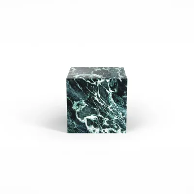Tables de jardin - Table d'appoint - 45X45X43cm - Gema - Marbre Verde Alpi - STONE VALLEY
