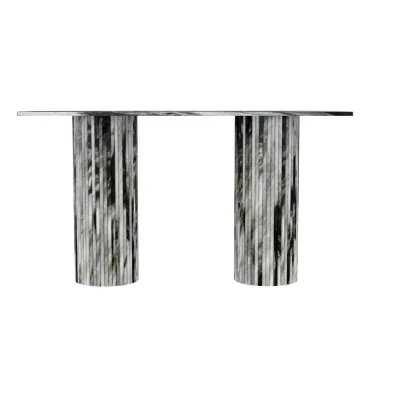 Tables pour hôtels - Table console - 160X40X85 cm - Ombrure - Marbre Panda - STONE VALLEY