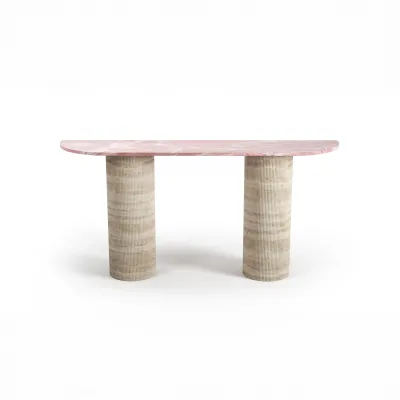 Console table - Console table -160X40X85 cm - Ombrure - Onyx Rose - STONE VALLEY