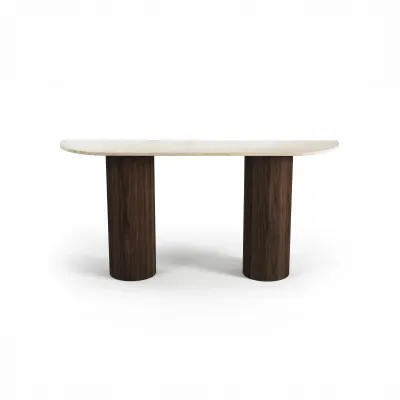 Console table - Console table -180X40X85 cm - Ombrure - Marbre Crema - STONE VALLEY