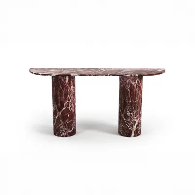 Tables for hotels - Console table -180X40X85 cm - Ombrure - Marbre Rosso Levano - STONE VALLEY