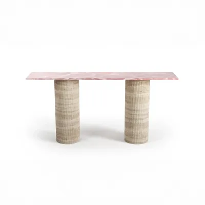 Console table - Console table -180X40X85 cm - Ombrure - Onyx Rose - STONE VALLEY