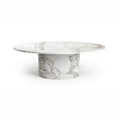 Tables pour hôtels - Tables basses - 140X80X40 cm - Valleyra - Marbre Calacatta Oro - STONE VALLEY