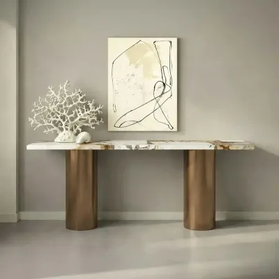 Console table - Console table -160X40X85 cm - Ombrure - Quartzite Patagonia - STONE VALLEY