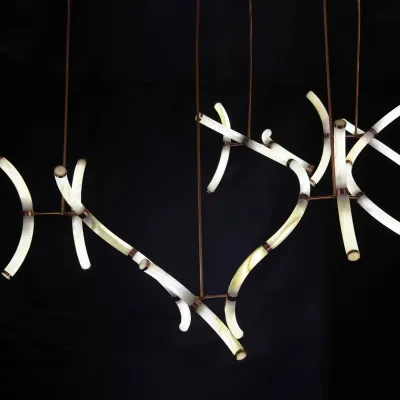 Hanging lights - LuxOnyx, modular onyx and copper lighting - STONEFORM
