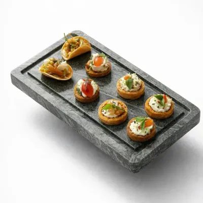Platter and bowls - Casa Jameson, marble tableware collection - STONEFORM