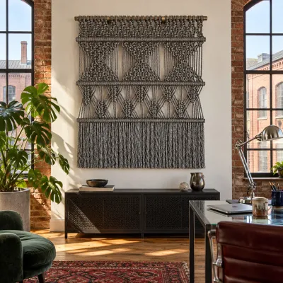 Tapestries - Macrame Wall Hanging Fondation Silver - NŒULUXE