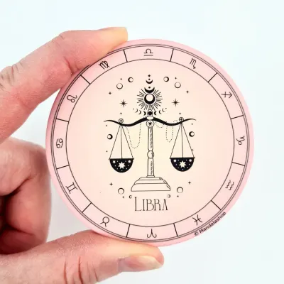 Gifts - Libra zodiac sign magnet - MANDALASHOP
