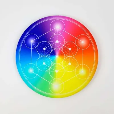 Gifts - 7-chakra Metatron's Cube soft touch Magnet - MANDALASHOP