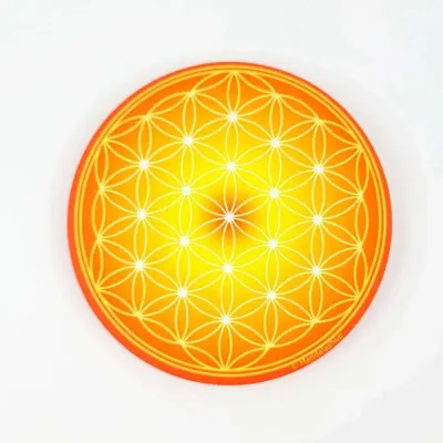 Gifts - Flower of Life soft touch Magnet - orange (7 colours at choice) - MANDALASHOP