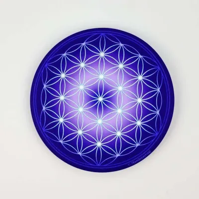 Gifts - Flower of Life soft touch Magnet - indigo (7 colours at choice) - MANDALASHOP