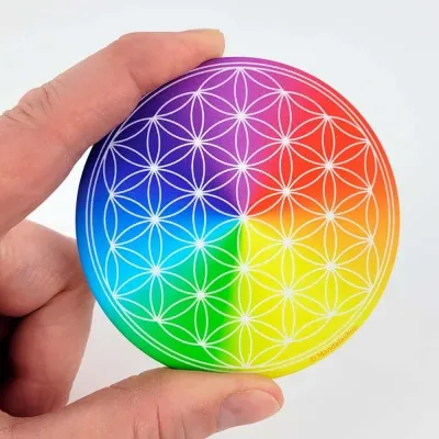 Gifts - 7-chakra Flower of Life soft touch Magnet - MANDALASHOP