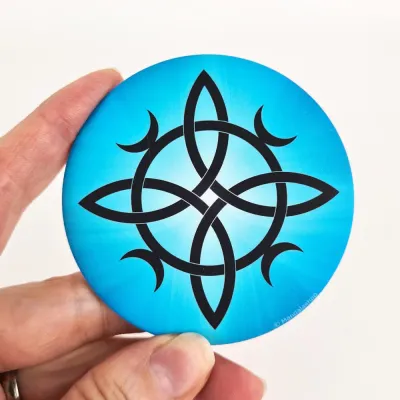 Gifts - Blue Witches knot Magnet - MANDALASHOP