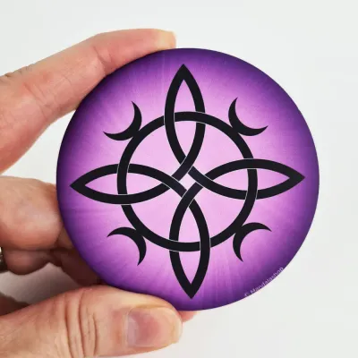 Cadeaux - Magnet Noeud de sorcière violet - MANDALASHOP