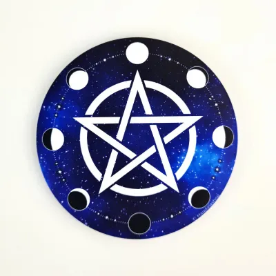 Gifts - Pentacle & moon phases soft touch Magnet - MANDALASHOP