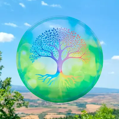 Decorative objects - Repositionable window sticker Tree of Life - MANDALASHOP