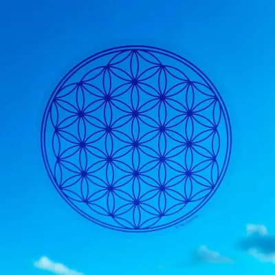Decorative objects - Transparent repositionable window sticker Flower of Life - MANDALASHOP