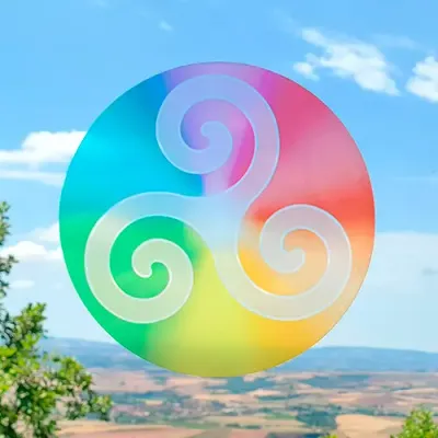 Decorative objects - Repositionable window sticker negative Triskel - MANDALASHOP