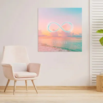 Decorative objects - Infinity Aurora Canvas - MANDALASHOP