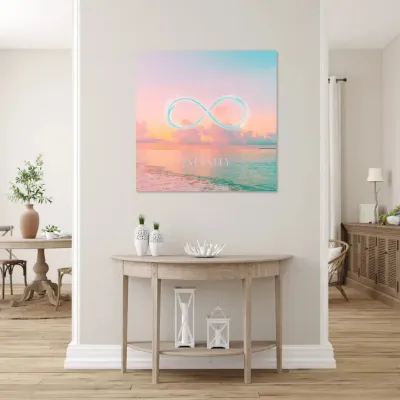Decorative objects - Infinity Aurora Canvas - MANDALASHOP