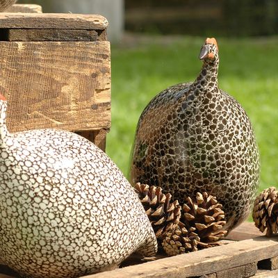 Ceramic - Decorative objects The guinea fowl - LES CERAMIQUES DE LUSSAN