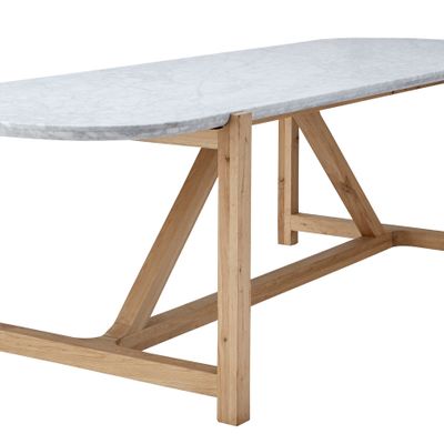 Tables Salle à Manger - STONELEAF - BLEU NATURE