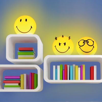 Gifts - Smiley Lamp Plug-in with LED - MALOANE