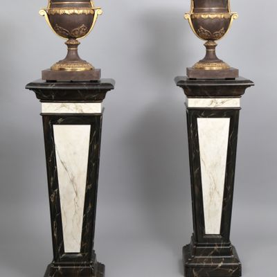 Vases - Gaine Louis XIV with MEDICIS style vessels  - ATELIER D'ART MARC MORISSET