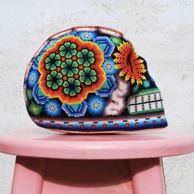 Pièces uniques - Calavera Huichola : tête de mort mexicaine - P.I. PROJECT