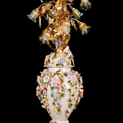 Floor lamps - FLOOR LAMP. - I BORBONE ARTE DI CAPODIMONTE