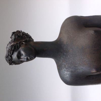 Sculptures, statuettes and miniatures - Sculpture de femme noire - MICHELE RAYMOND