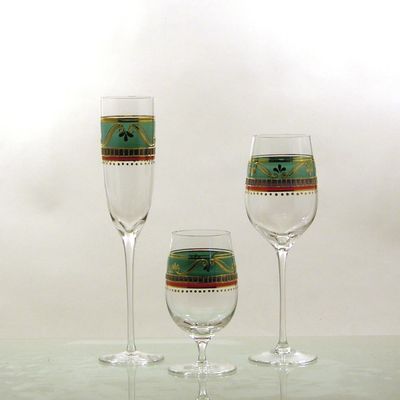 Verres à pied - Brocart,  flûte, verre à vin, goblet - PAUL NAGEL
