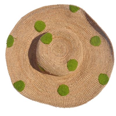 Other wall decoration - Capeline straw dot hat - NORO