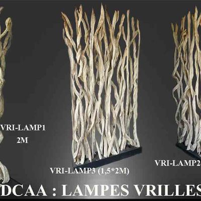 Pièces uniques - VRILLE BLANCHE avec ou sans lampe (190 a 2m30)(1m) - DCAA