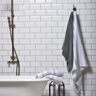 Bath towels - Striped Gauze Towel - L'APPARTEMENT