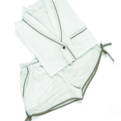 Homewear textile - Chemise en lin Emma et pantalon chaud - L'APPARTEMENT