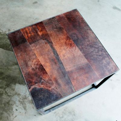 Tables pour hôtels - MESA LEATHER table base - HEERENHUIS MANUFACTUUR