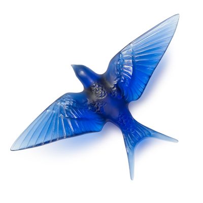 Sculptures, statuettes et miniatures - Sculpture Hirondelles Ailes Baissées - LALIQUE