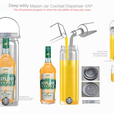 Tasses et mugs - DEEP EDDY VODKA Mason Jar Cocktail Dispenser VAP - INDUSTRIA CORP.